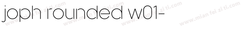joph rounded w01字体转换